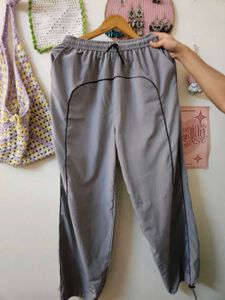 Grey Athletic Track Pants