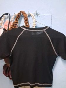 Black Graphic Baby Tee