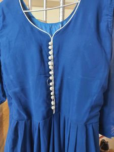 anarkali gown with pant and duppatta