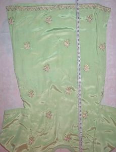 Shiny Mint Green Patiala suite