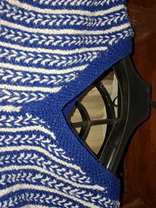 Blue Knitted Blouse