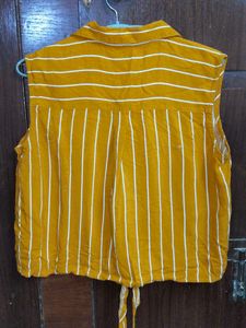 Max Fashion Mustard Yellow Women Top