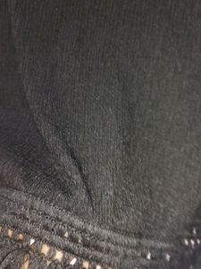 ZARA Chic Black Sleeveless Top with Ruffle Neck