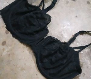 Black Lace Bra
