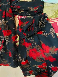 Elegant Floral Print Kurta