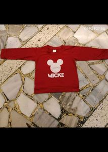 Red Mickey Mouse Sweatshirt