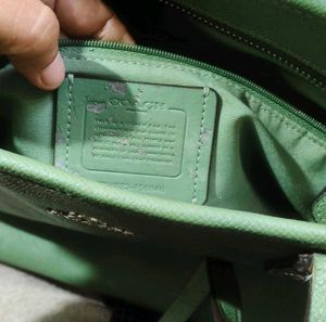 Coach Green Tote Bag