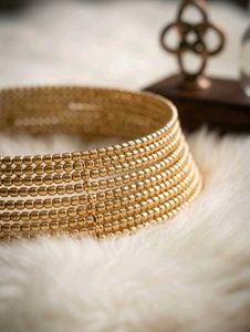 Elegant Gold Beaded neckpiece