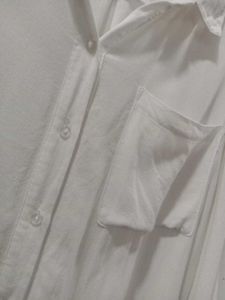 Classic White Oversized Button-Up Shirt