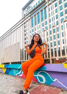 orange co-ord set
