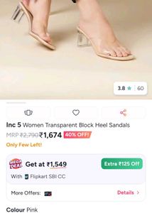 Clear Block Heel Mules