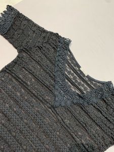 Sheer Lace V-Neck Top