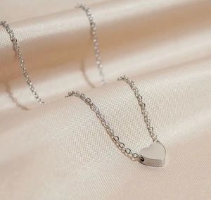Silver Heart Pendant Necklace