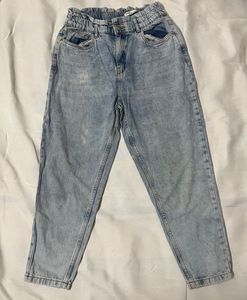 Zudio Acid Wash Cropped Jeans