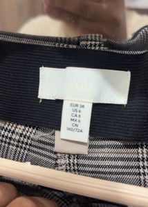 Plaid Patterned Formal Pants