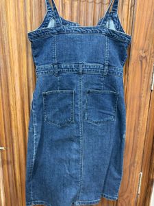 Denim Pinafore Dress