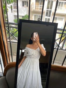 Boho Off-Shoulder Tiered Maxi Dress