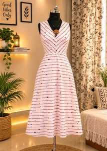 Chic Striped Star Dress
