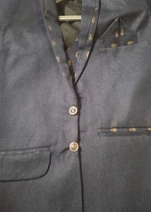 Men's Navy Nehru Jacket