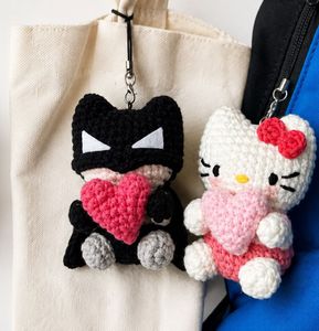Crochet Hello Kitty keychain(1 piece)