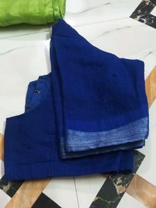 Elegant blue and green saree