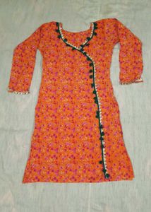 Floral Print Kurti with Sharara