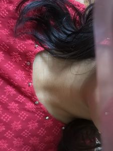 Red Floral Embroidered Top (brand new)