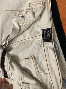 Fugazee White Carpenter Cargo 6 Pocket