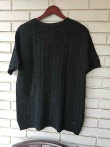 Chic Knitted Short Sleeve Top