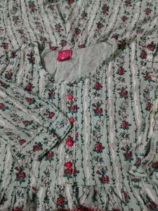 Floral Print Kurta