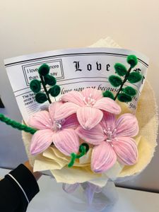 Handmade Pink Flower Bouquet