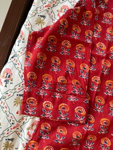 Rust Maroon ethnic kurti