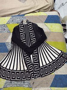 Chic Geometric Print Cardigan