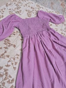 🌸Myntra Mauve Ruched Dress🌸
