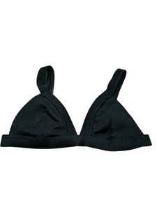 Black Ribbed Triangle Bralette 90% New