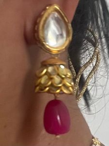 Elegant Kundan &amp; Meenakari reversible Necklace Set