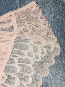 Lace Trim Briefs with Bow Detail