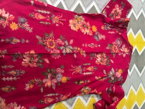 Vibrant Floral Print Kurta