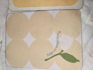 3 Cute Flower Design Mat