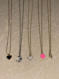 Set of 5 Cute Pendant Necklaces