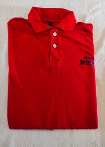 Red polo tshirt for men