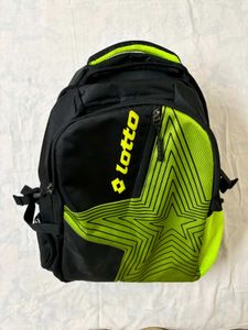 🆕Lotto Black &amp; Neon Star Backpack