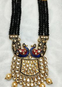 🆕Beautiful kundanjewelry.         peacock design,  jaipurjewelry, kundanjewelry ,  beads, necklace, peacockjewelry, earrings, chain, forever21, beauty, women, choker,