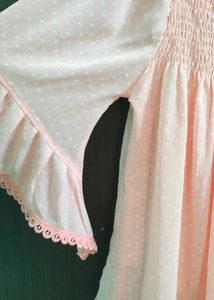 Baby Pink Off Shoulder Top