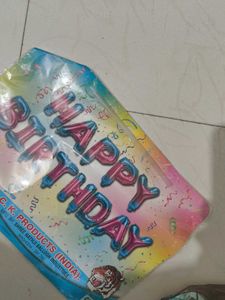 foil birthday banner