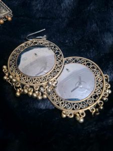 Statement Mirror Earrings - Bohemian Style