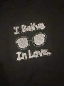 Cute Black Graphic Tee