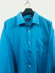 Classic Teal Men's Button-Up Shirt