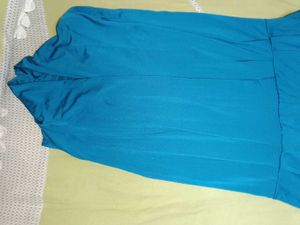 Teal Blue Flowy Jumpsuit
