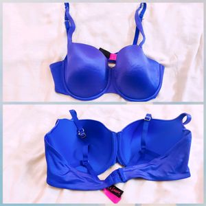 ORIGINAL La Senza BLue Rhinestone Intimate Pushup Bra